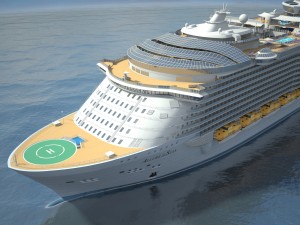 Allure of the seas cruise ship Modèle 3D