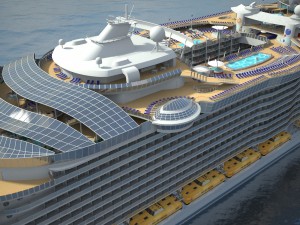 Allure of the seas cruise ship Modèle 3D
