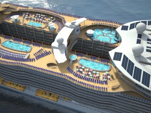 Allure of the seas cruise ship Modèle 3D