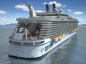 Allure of the seas cruise ship Modèle 3D