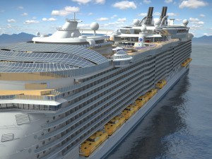Allure of the seas cruise ship Modèle 3D