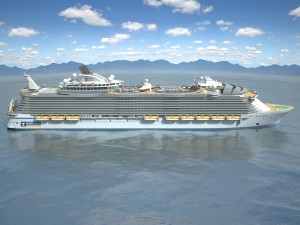 Allure of the seas cruise ship Modèle 3D