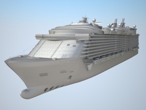 Allure of the seas cruise ship Modèle 3D