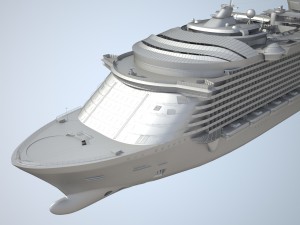 Allure of the seas cruise ship Modèle 3D