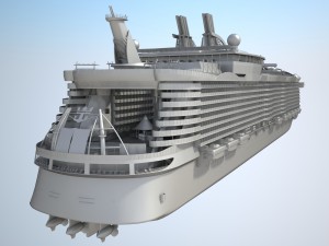 Allure of the seas cruise ship Modèle 3D