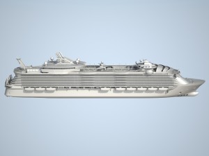 Allure of the seas cruise ship Modèle 3D