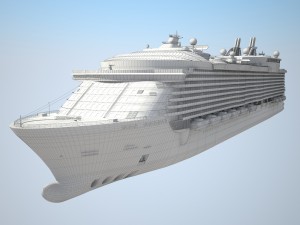 Allure of the seas cruise ship Modèle 3D