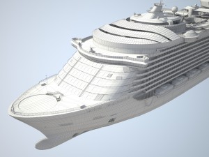 Allure of the seas cruise ship Modèle 3D
