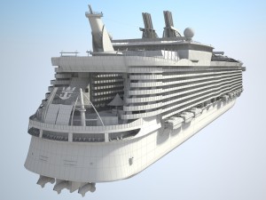 Allure of the seas cruise ship Modèle 3D