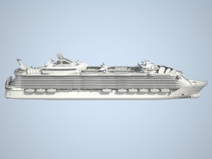 Allure of the seas cruise ship Modèle 3D