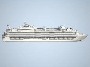 Cruiseschip Allure of the Seas 3D Model