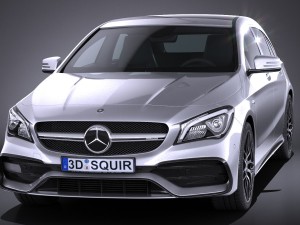 Mercedes-Benz CLA45 AMG Shooting Brake 2017 3D Модель
