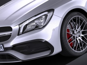 Mercedes-Benz CLA45 AMG Shooting Brake 2017 3D Модель