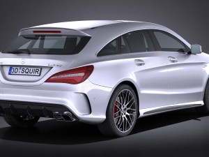 Mercedes-Benz CLA45 AMG Shooting Brake 2017 3D Модель