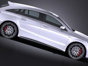 Mercedes-Benz CLA45 AMG Shooting Brake 2017 3D Модель