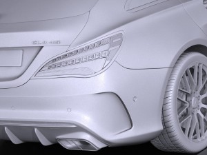 Mercedes-Benz CLA45 AMG Shooting Brake 2017 3D Модель