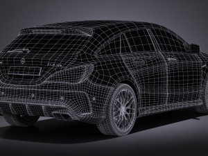 Mercedes-Benz CLA45 AMG Shooting Brake 2017 3D Модель