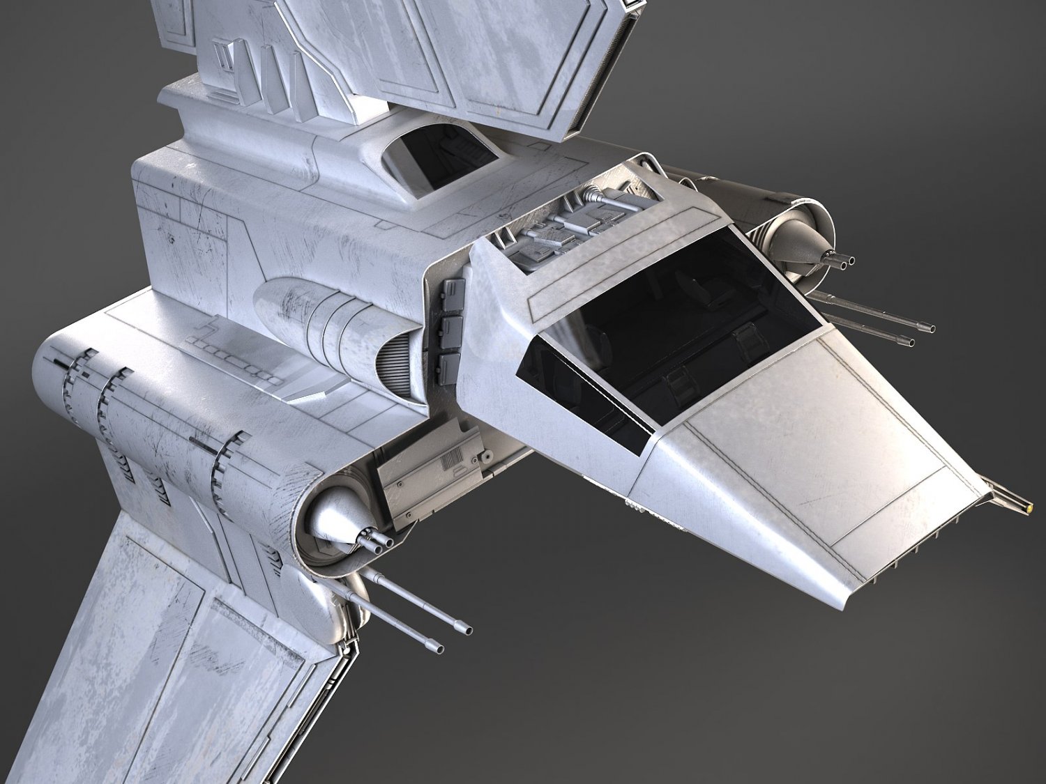 Star Wars Lambda T4A Class Shuttle 3D Model in Fantasy ...