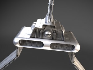 Star Wars Lambda T4A Class Shuttle 3D Model