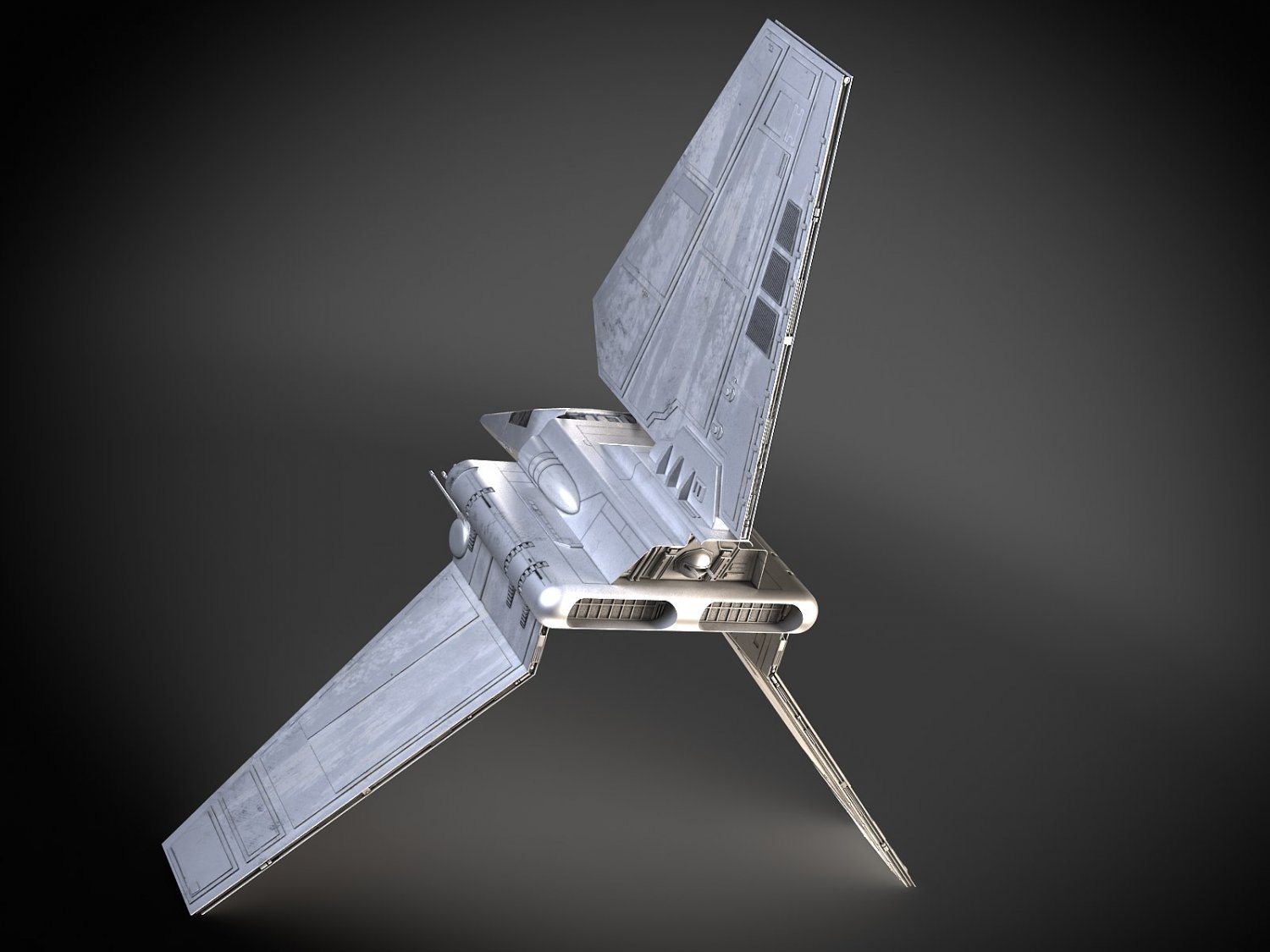 Star Wars Lambda T4A Class Shuttle 3D Model in Fantasy ...