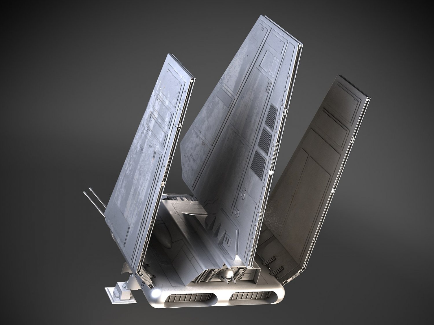 Star Wars Lambda T4A Class Shuttle 3D Model in Fantasy ...