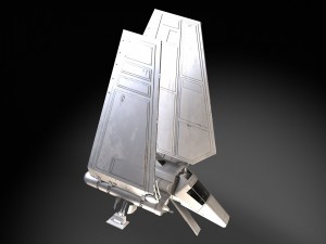 Star Wars Lambda T4A Class Shuttle 3D Model