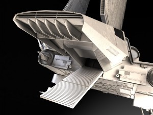 Star Wars Lambda T4A Class Shuttle 3D Model