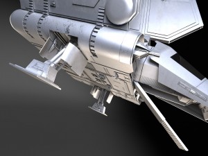 Star Wars Lambda T4A Class Shuttle 3D Model
