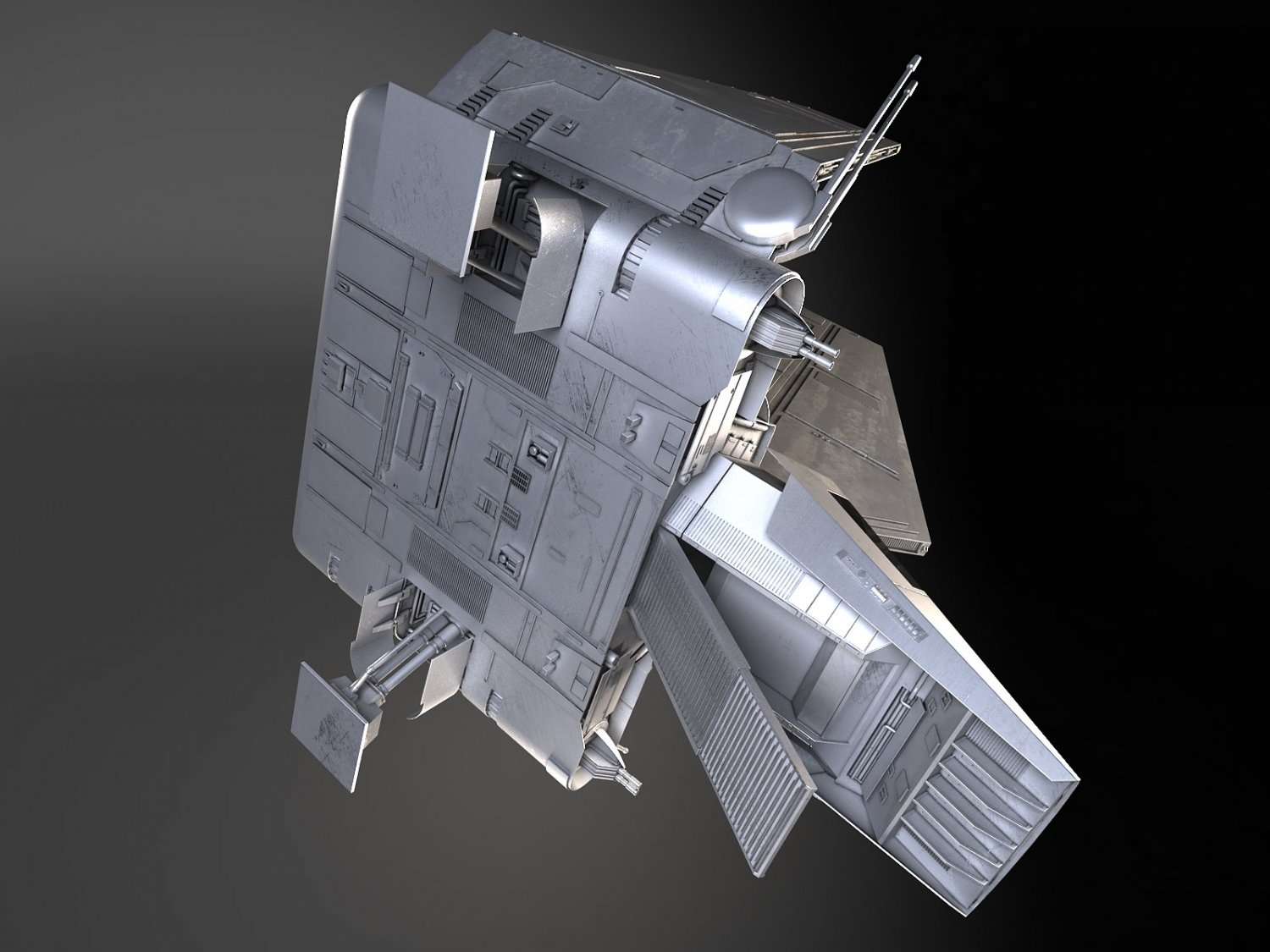 Star Wars Lambda T4A Class Shuttle 3D Model in Fantasy ...