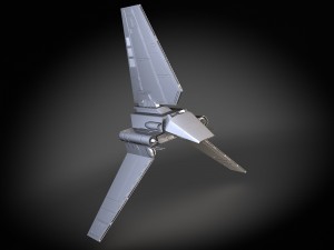 Star Wars Lambda T4A Class Shuttle 3D Model