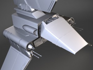 Star Wars Lambda T4A Class Shuttle 3D Model