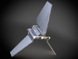 Star Wars Lambda T4A Class Shuttle 3D Model