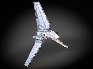 Star Wars Lambda T4A Class Shuttle 3D Model
