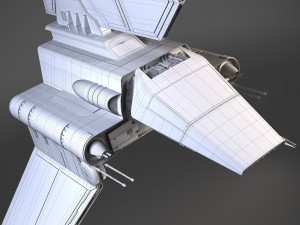 Star Wars Lambda T4A Class Shuttle 3D Model
