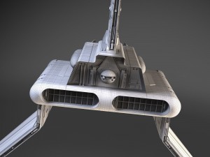 Star Wars Lambda T4A Class Shuttle 3D Model
