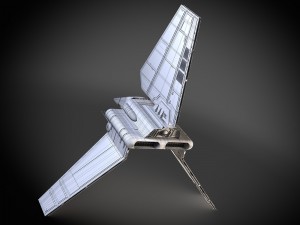 Star Wars Lambda T4A Class Shuttle 3D Model