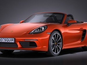 Porsche 718 Boxster 2017 3Dモデル