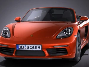 Porsche 718 Boxster 2017 3D Model