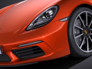 Porsche 718 Boxster 2017 3D Model