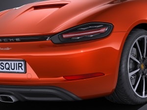 Porsche 718 Boxster 2017 3D Model
