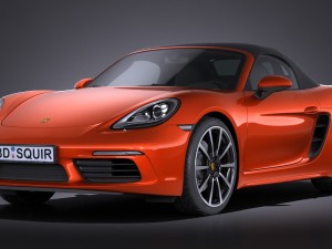 Porsche 718 Boxster 2017 3D Model