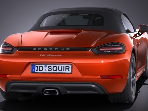 Porsche 718 Boxster 2017 3D Model