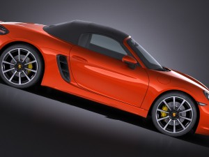 Porsche 718 Boxster 2017 3D Model