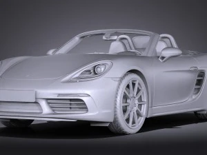 Porsche 718 Boxster 2017 3D Model