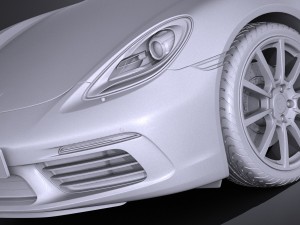 Porsche 718 Boxster 2017 3D Model