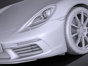 Porsche 718 Boxster 2017 3D Model