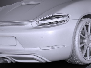 Porsche 718 Boxster 2017 3D Model