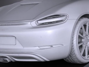 Porsche 718 Boxster 2017 3D Model