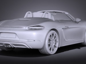 Porsche 718 Boxster 2017 3D Model