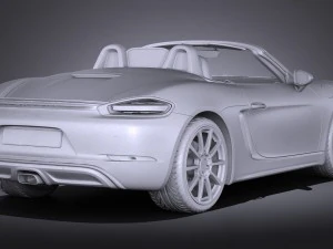 Porsche 718 Boxster 2017 3D Model